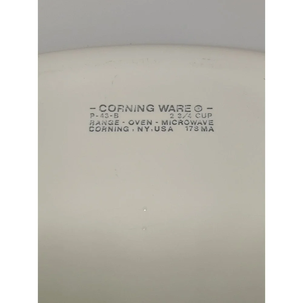 Vintage Corning Ware Wildflower P-43-B Petite Casserole Dish 2 ¾ Cup 5